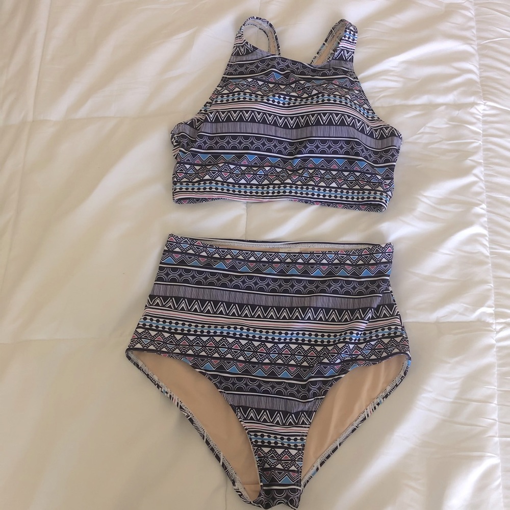 Tribal Print Swimsuit